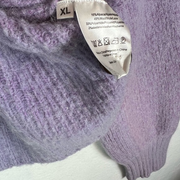 Baum Und Pferdgarten alpaca blend cardigan button closure balloon sleeves. - Picture 10 of 11